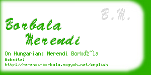 borbala merendi business card